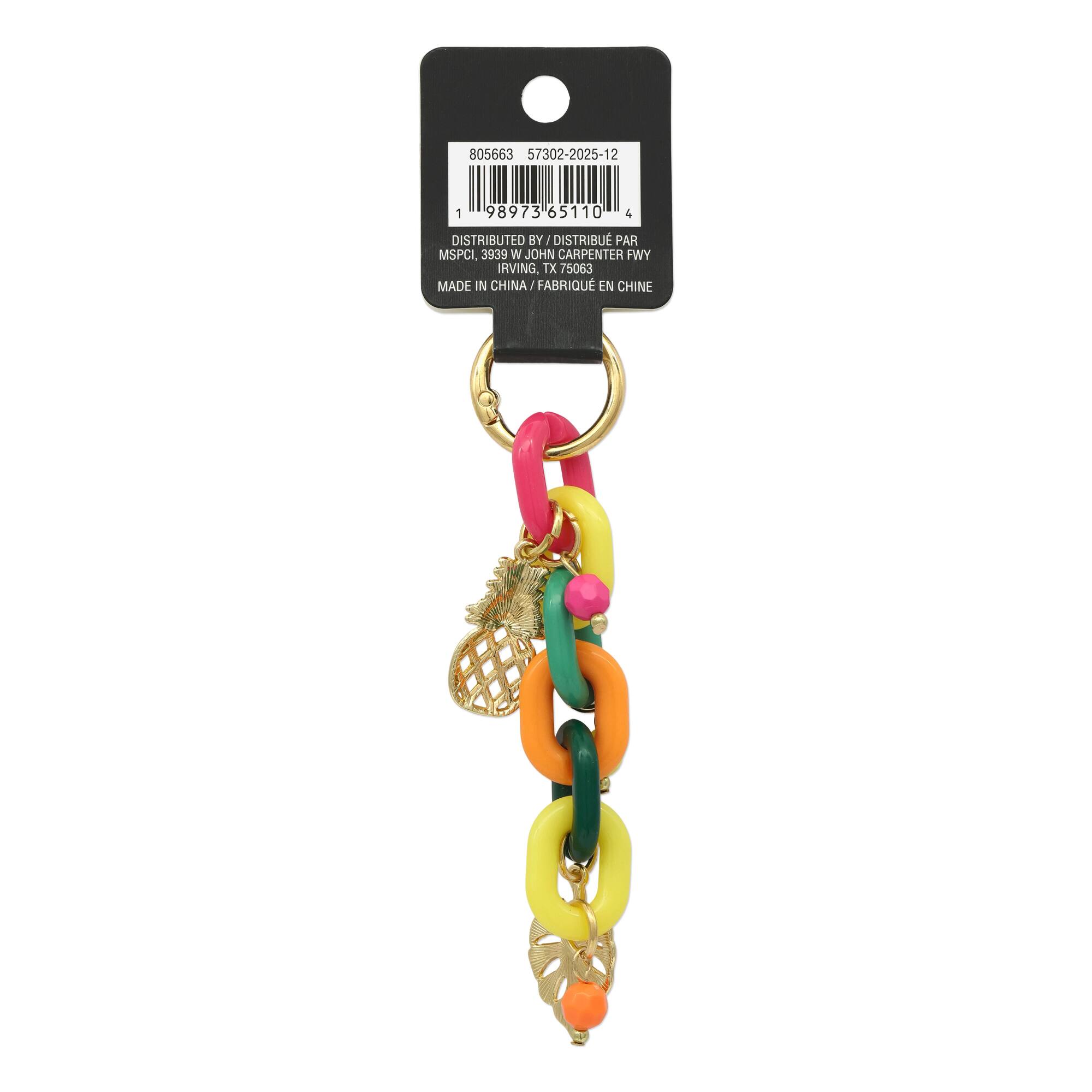 Summer Tropical Acrylic Chain Bag Charm by Make Market®